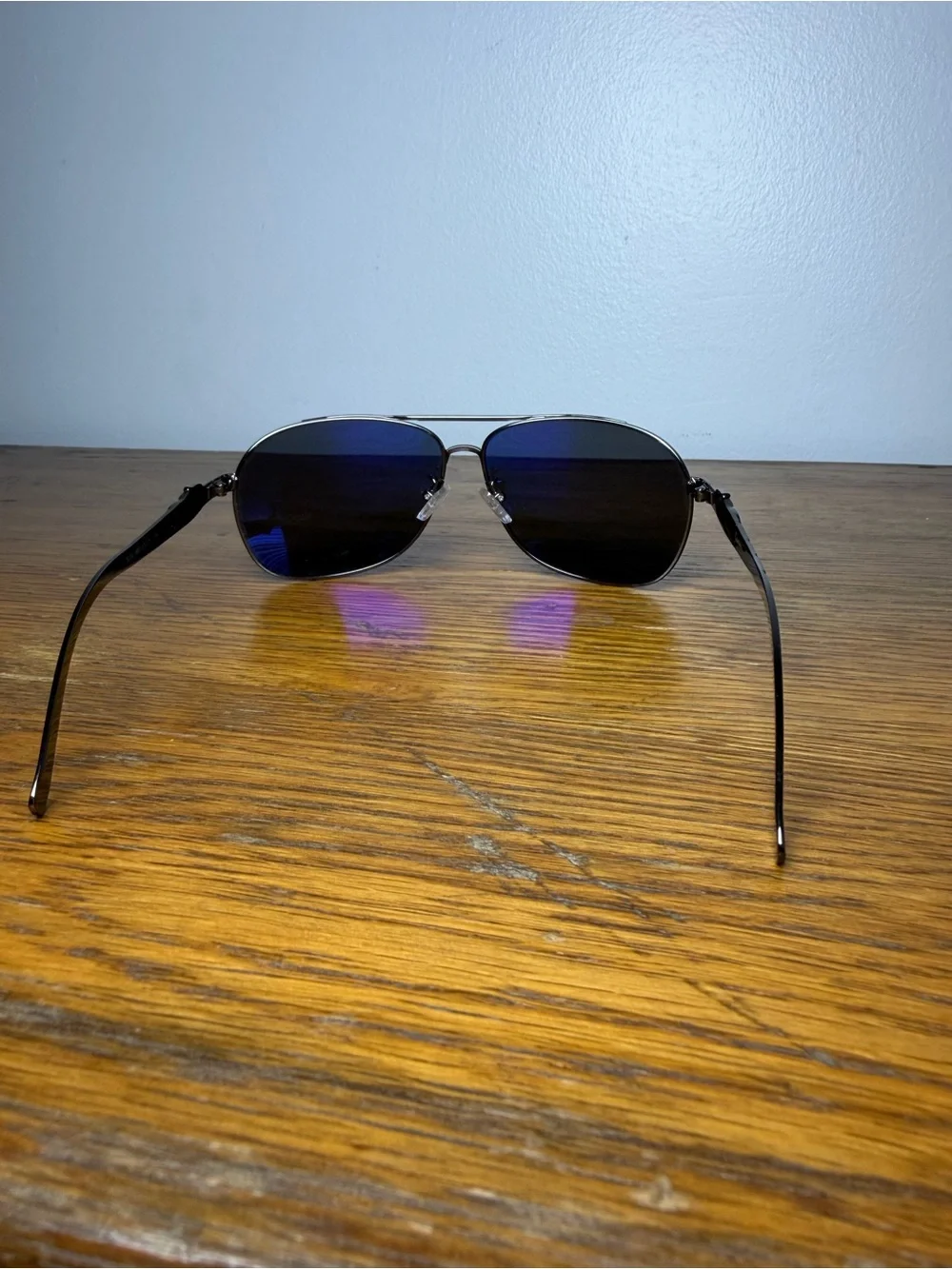 Vintage CARTIER Black Jaguar Gray Arms Sunglasses No Case.